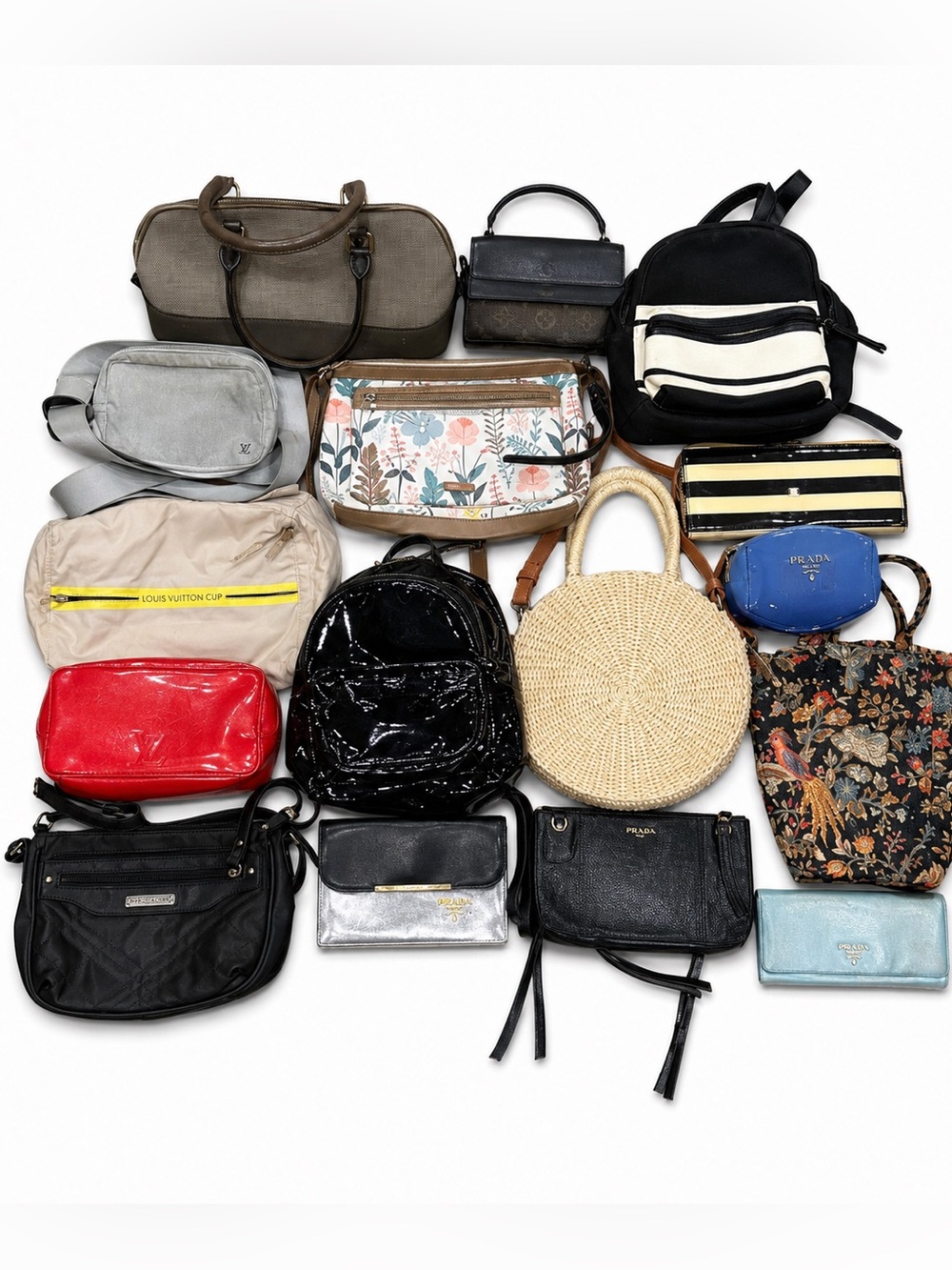 Louis Vuitton, Prada, Dior Purse & Wallet Reseller Wholesale Lot 16 Pieces